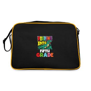 Departure into the 5th grade - Retro Bag - black/gold - Back