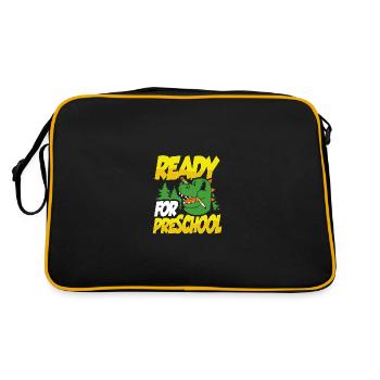 Dino Ready For Preschool - Retro Bag - black/gold - Back