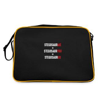 L’amour des stégosaures - Sac Retro - noir/or - Dos