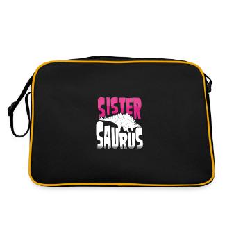 Sœur Stegosaurus - Sac Retro - noir/or - Dos
