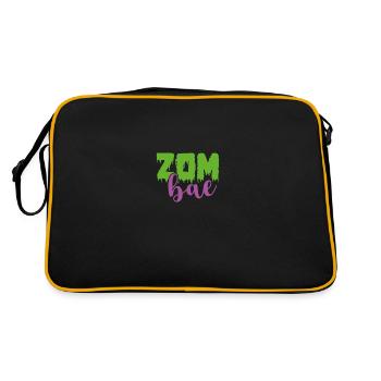 Déguisement de zombie - Sac Retro - noir/or - Dos