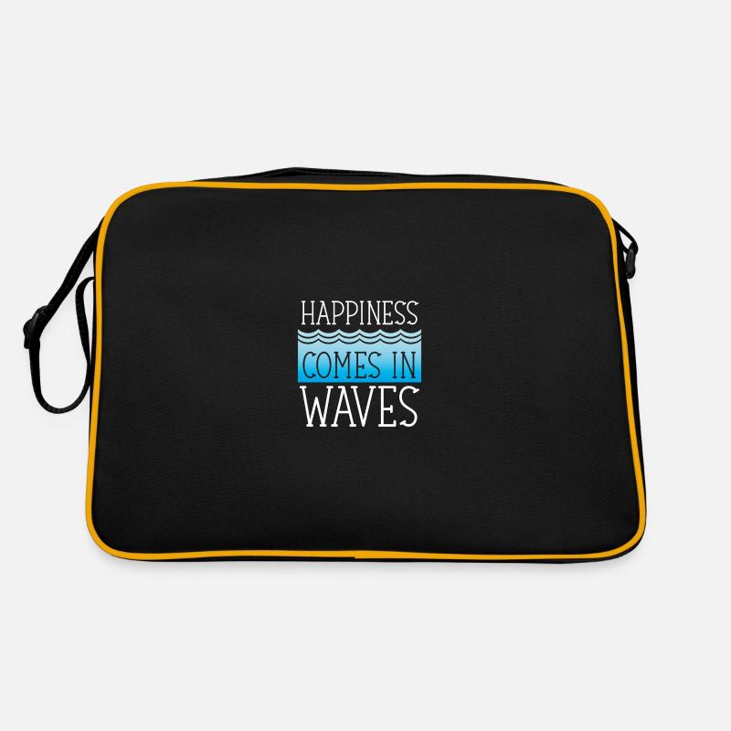 Le bonheur vient par vagues Sac Retro