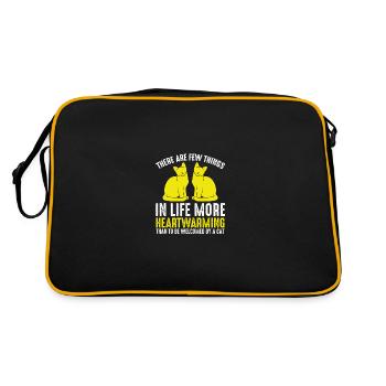 Two Cute Cats - Retro Bag - black/gold - Back