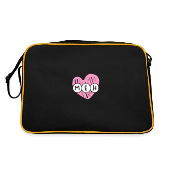 Cher Meh le jour de la Saint-Valentin - Sac Retro - noir/or - Dos