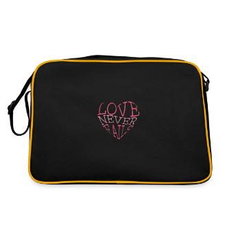 L’amour n’échoue jamais - Sac Retro - noir/or - Dos