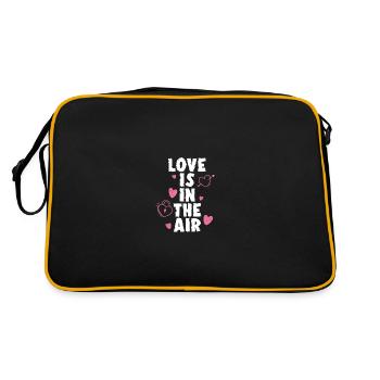 L’amour rose est dans l’air - Sac Retro - noir/or - Dos