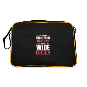 Spin your tight end - Retro Bag - black/gold - Back