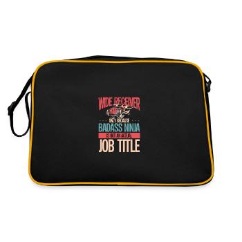 Wide Receiver is a Ninja - Retro Bag - black/gold - Back