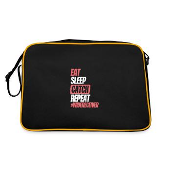 Eat sleep catch repetition - Retro Bag - black/gold - Back