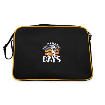 100 Great Lama Days - Retro Bag - black/gold - Back
