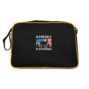 America is incredible - Retro Bag - black/gold - Back