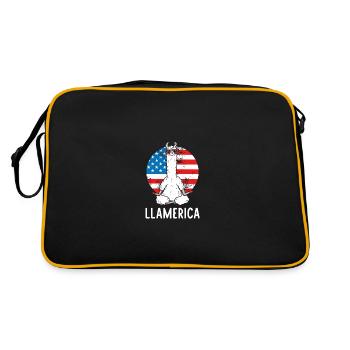 America is incredible - Retro Bag - black/gold - Back