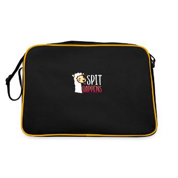 Spit Passes Llama - Retro Bag - black/gold - Back