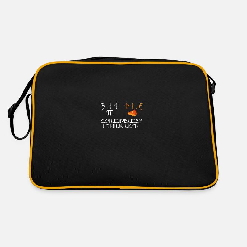 Pi is cake coincidence - Retro Bag - black/gold