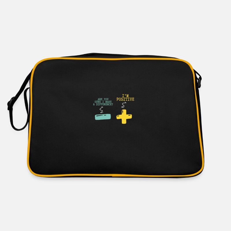 Positive and Negative Mathematics Retro Bag