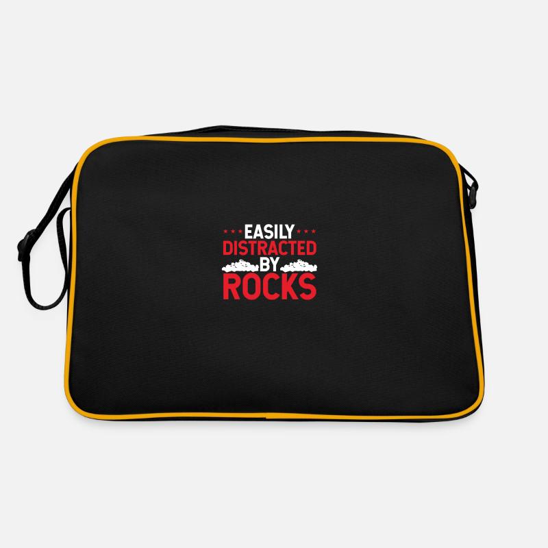 Distractible by rocks Retro Bag