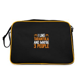J’aime les tarentules - Sac Retro - noir/or - Dos