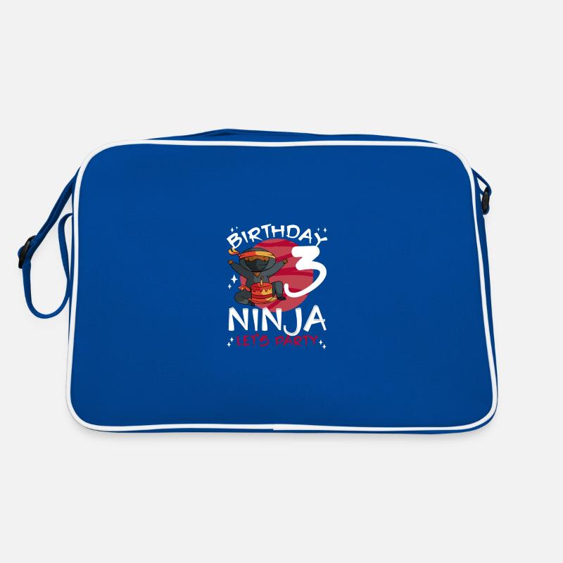 Ninja mignon pour le 3ème anniversaire Sac Retro