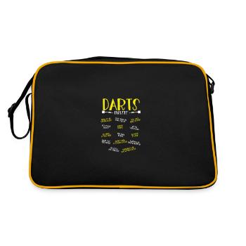 Exercices de fléchettes - Sac Retro - noir/or - Dos