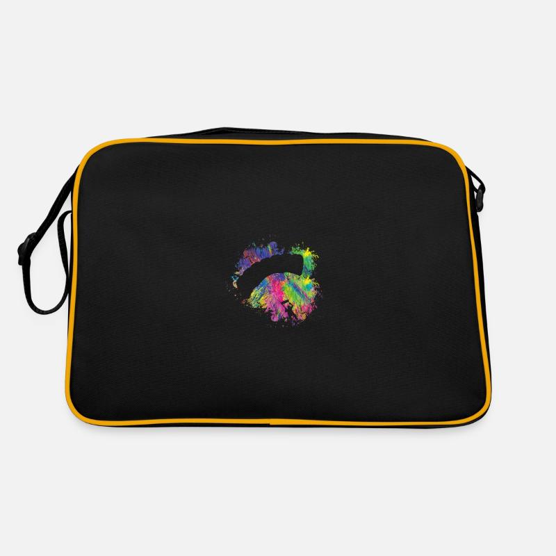 Summer Paraglider Flies Colorful Retro Bag