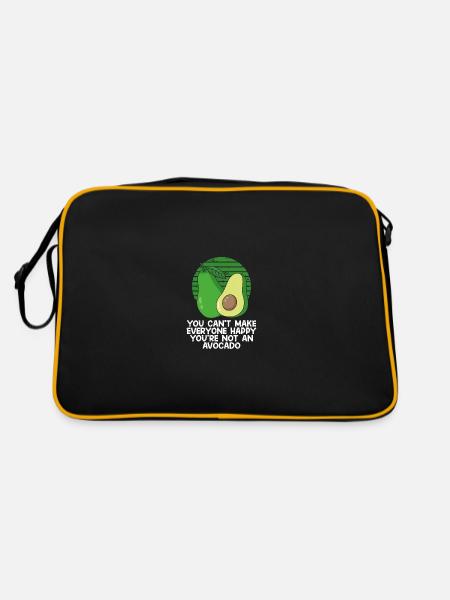 Du bist keine Avocado - Retro Tasche - Schwarz/Gold