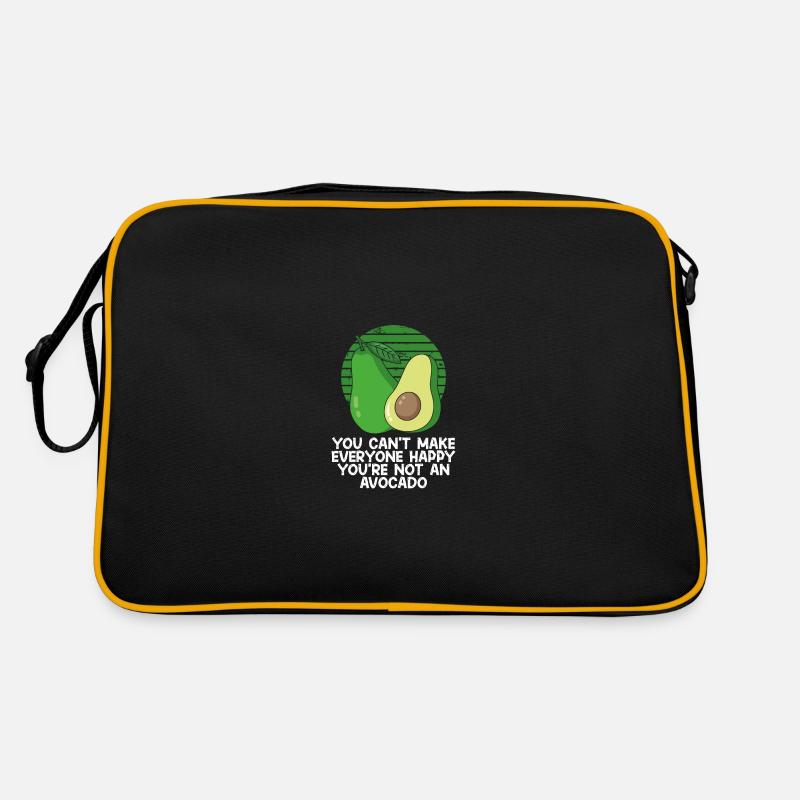 Du bist keine Avocado - Retro Tasche - Schwarz/Gold