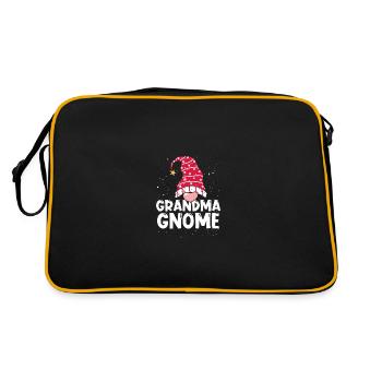 Gnome Grandma - Retro Bag - black/gold - Back