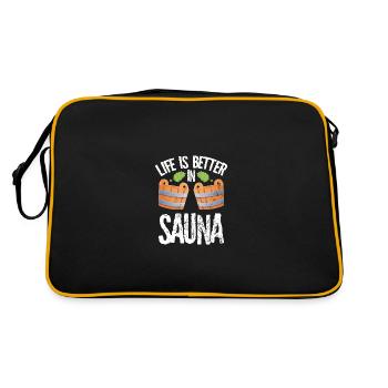 J’adore les saunas - Sac Retro - noir/or - Dos