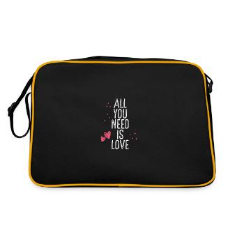 Tout ce dont vous avez besoin, c’est d’amour doux - Sac Retro - noir/or - Dos