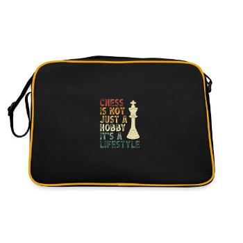 Les échecs ne sont pas un passe-temps - Sac Retro - noir/or - Dos