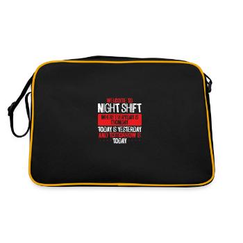 Bienvenue à l’équipe de nuit - Sac Retro - noir/or - Dos