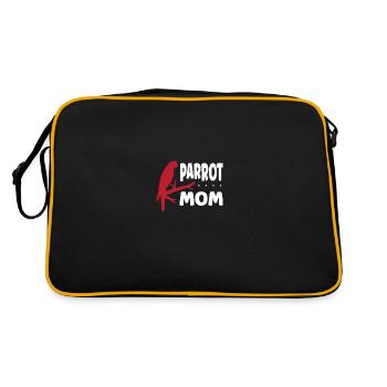 Parrot mom - Retro Bag - black/gold - Back