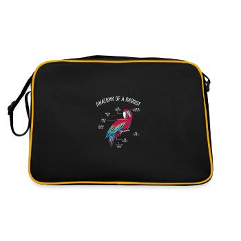 Anatomy of a parrot - Retro Bag - black/gold - Back