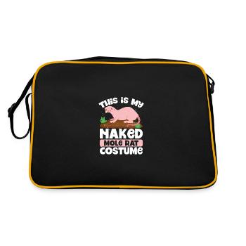 This is my naked mole rat costume - Retro Bag - black/gold - Back