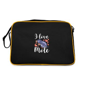 I love mole - Retro Bag - black/gold - Back