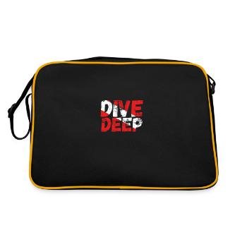 Dive deep A diver - Retro Bag - black/gold - Back