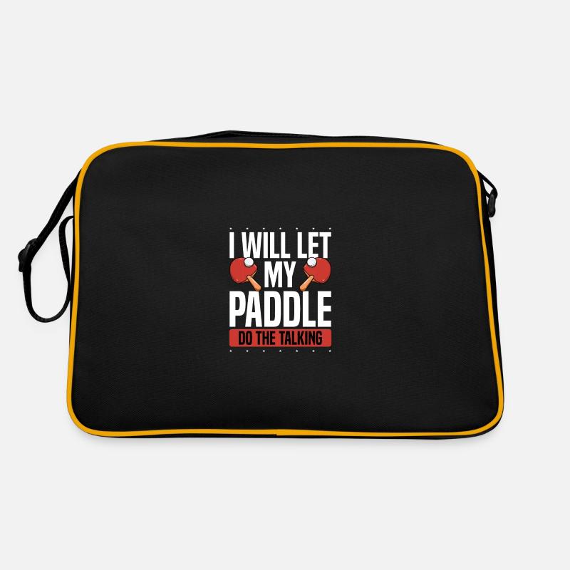 Ma batte de tennis de table parle Sac Retro