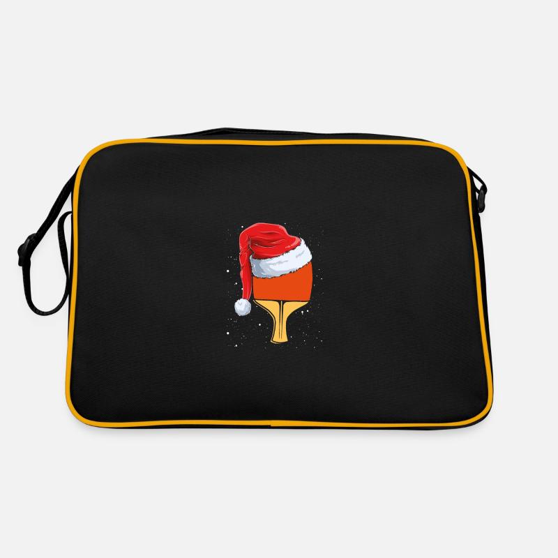 Batte de tennis de table Chapeau de Noël Sac Retro