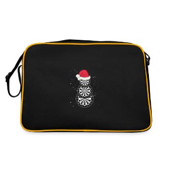Le bonhomme de neige sont trois disques de fléchettes - Sac Retro - noir/or - Dos