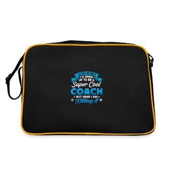 Super Cooler Bogenschützentrainer - Retro Tasche - Schwarz/Gold - Hinten
