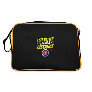 Je vois mieux de loin - Sac Retro - noir/or - Dos