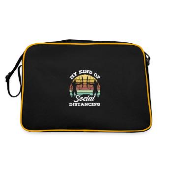 Mon type de distanciation sociale - Sac Retro - noir/or - Dos