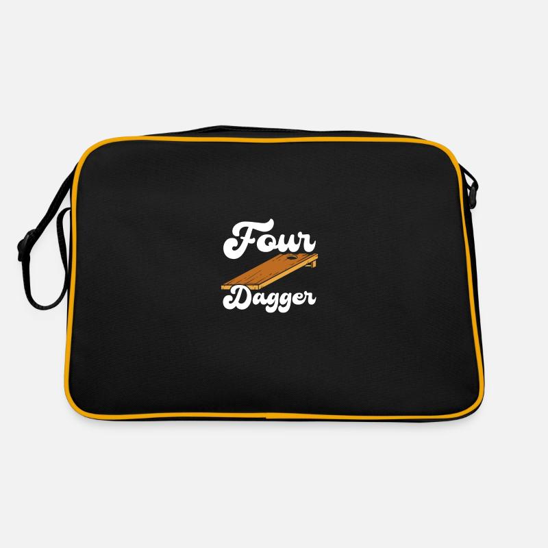 Cornhole with four daggers Retro Bag