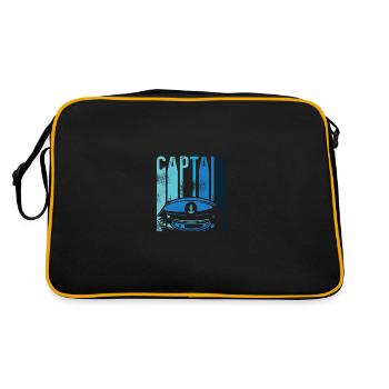 Casquette du capitaine bleue - Sac Retro - noir/or - Dos