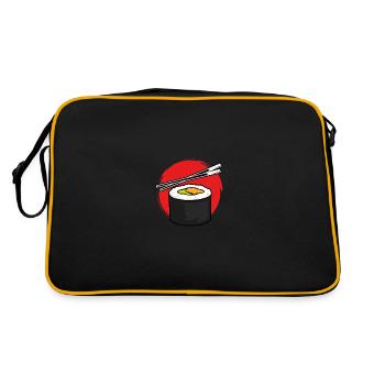 Maki sushi roll Red Sun - Sac Retro - noir/or - Dos