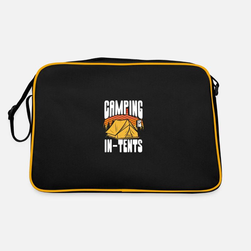 Camping Ist Beabsichtigt Retro Tasche