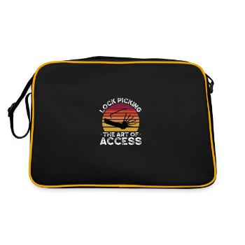 Lockpicking The Art of Access - Retro Bag - black/gold - Back