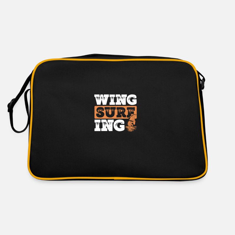 Wingsurfing on the sea Retro Bag