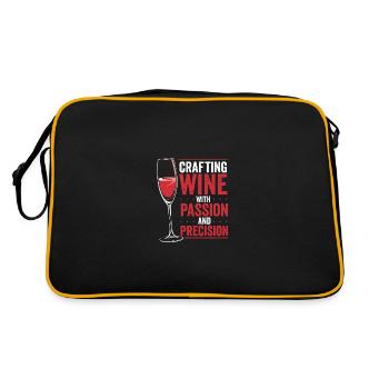 Faire du vin avec passion - Sac Retro - noir/or - Dos