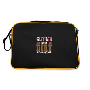 Glitzer Und Schmutz - Retro Tasche - Schwarz/Gold - Hinten